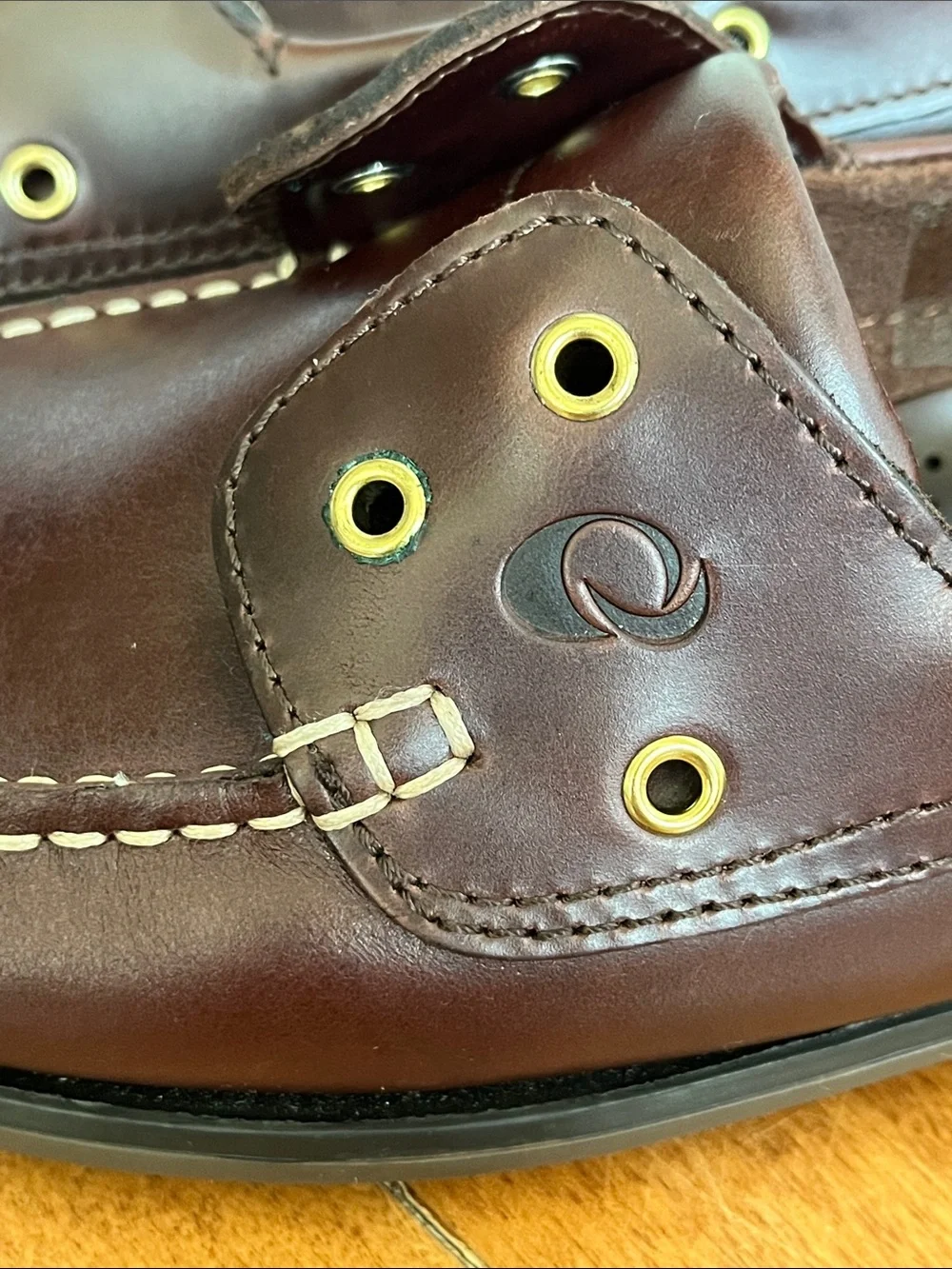 Yachters Choice Leather Boat Shoes Deck Loafers Burgundy Men's Size 10